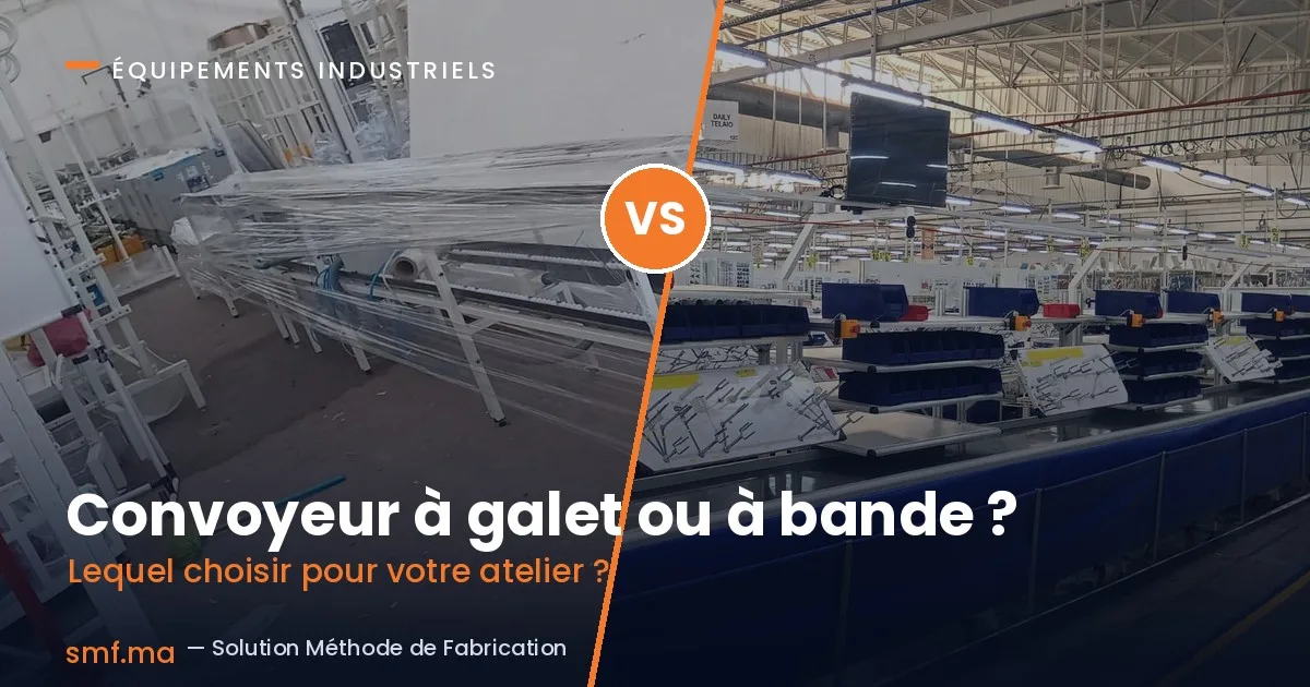 Convoyeur à galet ou convoyeur à bande : lequel choisir pour votre atelier ?